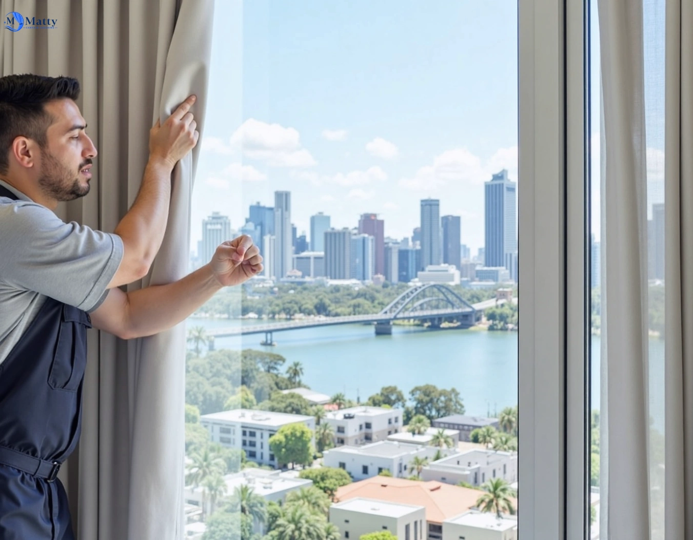 Professional curtain steam cleaning service granville-nsw QLD by Matty Curtain Cleaning