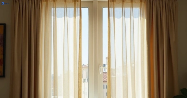 Dusty and dull curtains in granville-nsw before steam cleaning